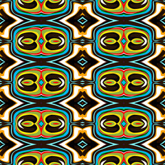 color abstract ethnic seamless pattern in graffiti style with elements of urban modern style bright quality illustration for your design