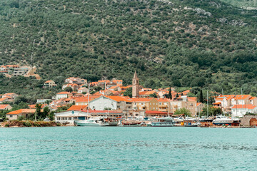 Fototapeta na wymiar Mokošica town in front of Dubrovnik area in Croatia