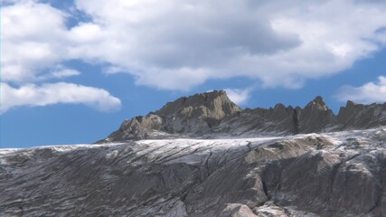 Fototapeta na wymiar Snow covered mountains