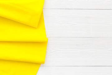 Background fabric texture. Cloth cotton copy space. Top view