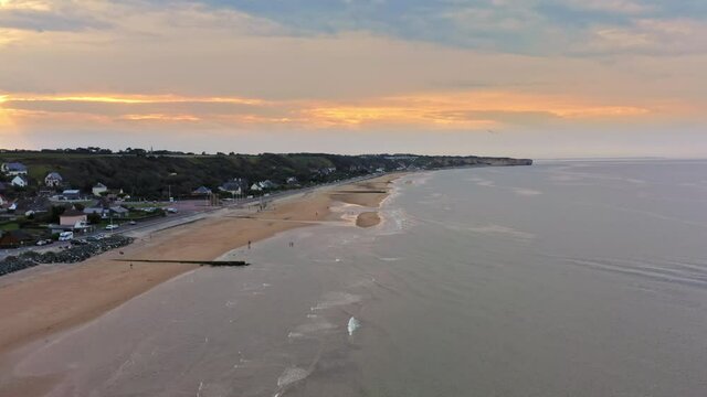 Omaha beach in Normandy France