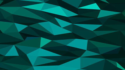 Teal abstract background. Geometric vector illustration. Colorful 3D wallpaper.