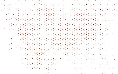 Light Orange vector cover with spots.