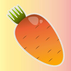 carrot sticker