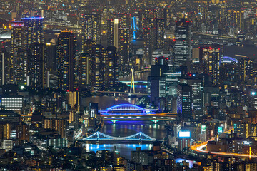 東京スカイツリー展望台から見た東京の夜景