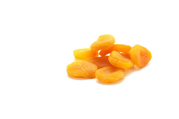 Dried apricot dried apricot on a white background
