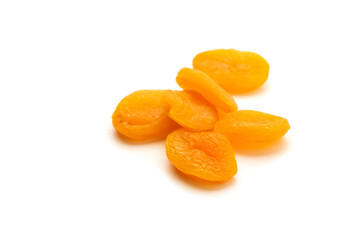 Dried apricot dried apricot on a white background