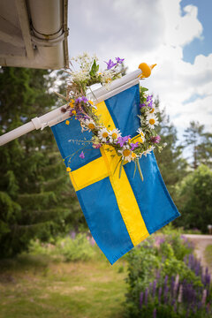 Blumenkranz mit Schwedenflaage