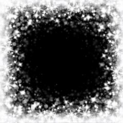 black christmas background with snowflakes