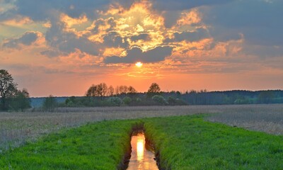 zachód słońca © Krzysztof