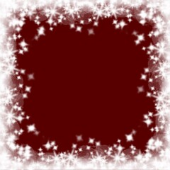 red christmas background with snowflakes