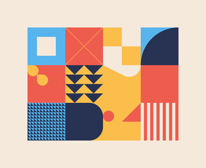 Schweizer Design Abstrakte geometrische Mustergrafik © Normform