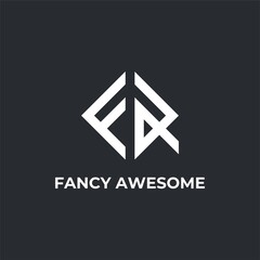 Creative Modern Monogram Logo Letter F A. Vector Simple Luxury Initial Design