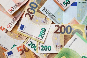 Euro paper money