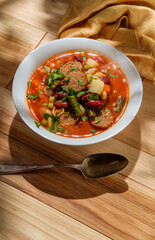Italian Sausage Minestrone Soup