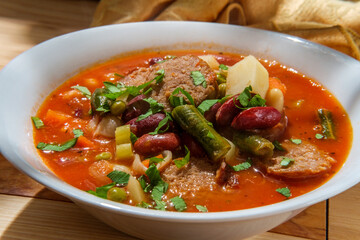 Italian Sausage Minestrone Soup