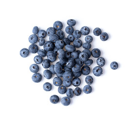 blueberries isolated on white background