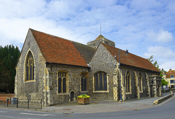 Canterbury, England - Guildhall in the historical center of the old town.