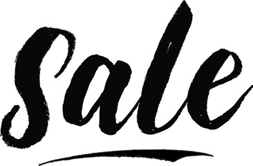 Obraz premium Sale Handwritten Font Calligraphy Font For Sale Banners Flyers and Templates