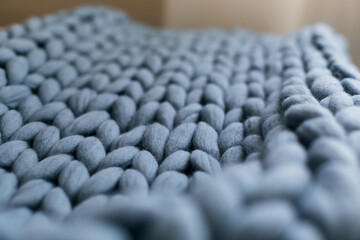 Obraz premium Merino wool plaid backgrouns, top view