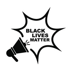 black lives matter sign on white background