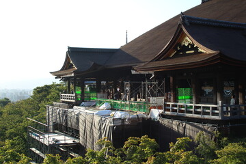 改修中の清水寺