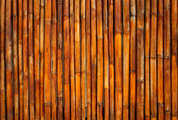 Old yellow Thailand bamboo texture backgronuds patterns