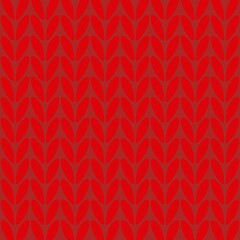 red knitted seamless pattern