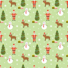 Christmas seamless pattern design