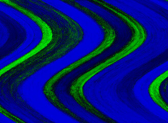 Fototapeta na wymiar design background, abstraction, pattern, texture, bright, wave, brush, careless, paint, stripes, lines, green, blue, oil, wall, material, old, illustration, handmade, print, photo background, textile,