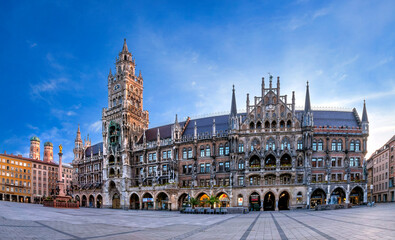 Fototapeta premium Marienplatz in München, Bayern, Deutschland