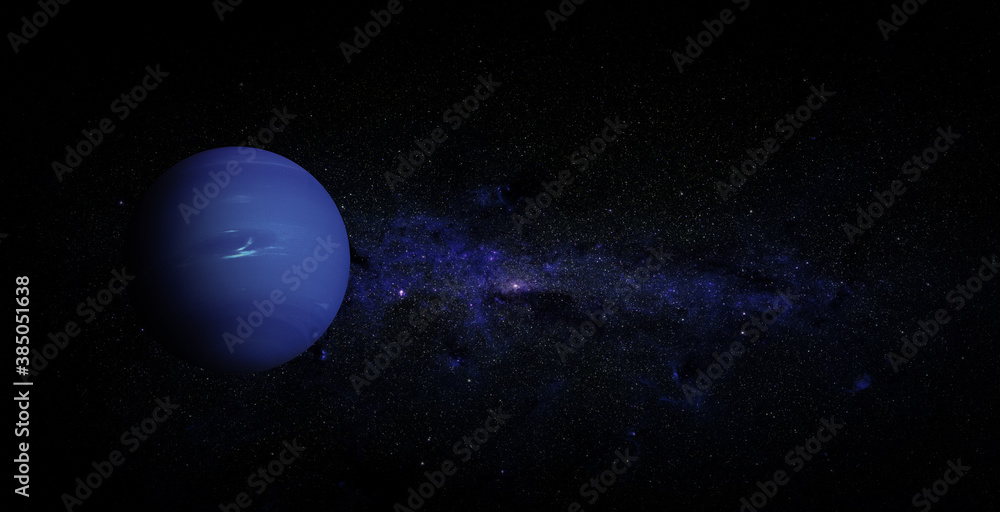 Canvas Prints neptune on space background. elements of this image furnished by nasa.
