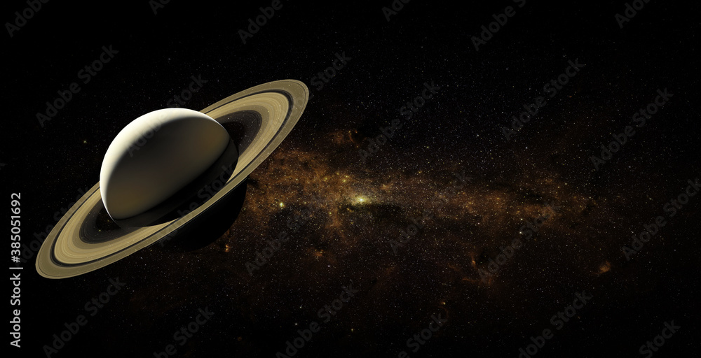 Canvas Prints saturn on space background. elements of this image furnished by nasa.