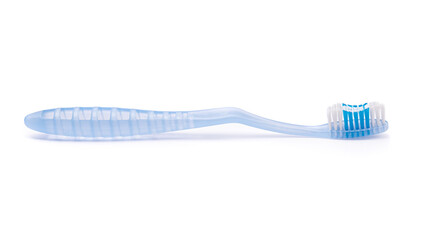 One blue toothbrush isolated