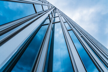Architecture details Modern Building Glass facade Business background