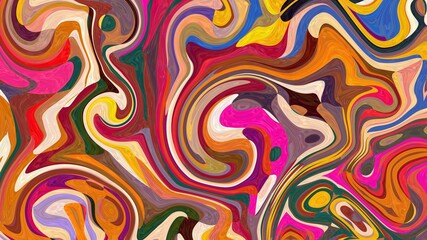 Colorful waves. Best wallpaper for interior decoration. Design for T shirt, bed sheet, table cloth, curtain and fabric print. 3d Textile art. Popular fashion design. Abstract art. Excellent painting.