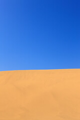鳥取砂丘、青空