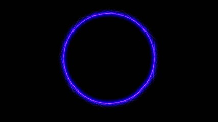 Beautiful orthographic purple circle.