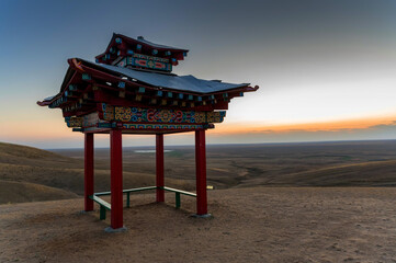 Pagoda for meditation or gazebo in Buddhist style
