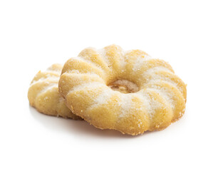 Sweet rings cookies. Biscuits with vanilla flavor