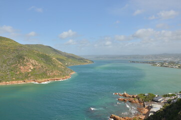 Naklejka premium beautiful landscape on the Garden Route in South Africa