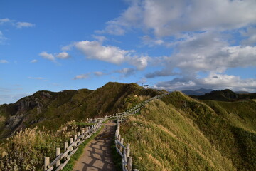 Fototapeta na wymiar The view of Shakotan in Hokkaido, Japan