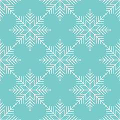 Vector seamless pattern with snowflakes. Winter background. Christmas decoration