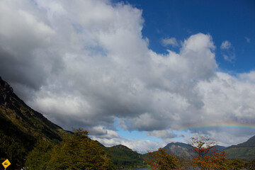 clouds over the mountains