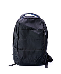 Fototapeta premium Stylish black backpack On a white background