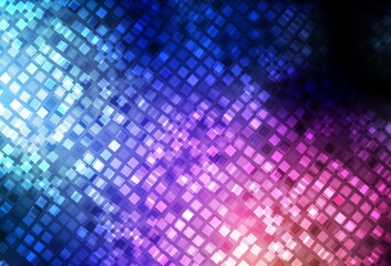 Dark Blue, Red vector pattern in square style.