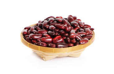 Red bean isolated on white background
