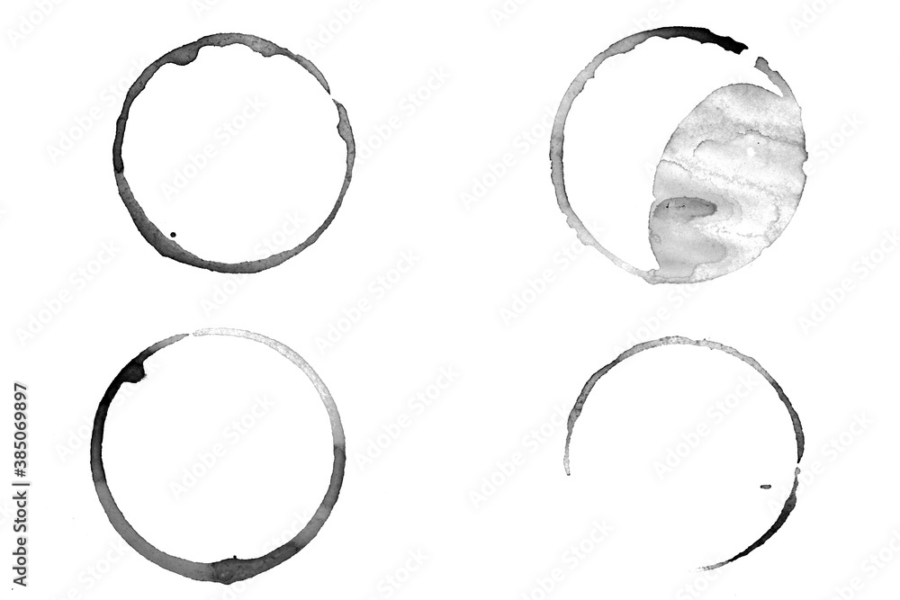Poster mirror circles isolated on white background. framework for design