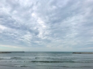 storm over the sea