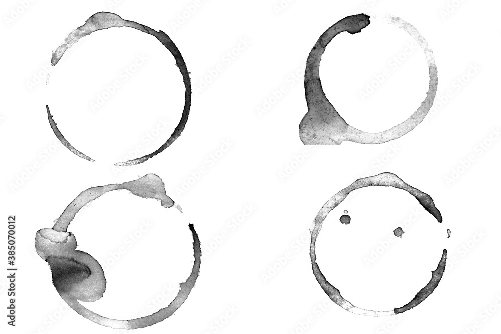Poster mirror circles isolated on white background. framework for design
